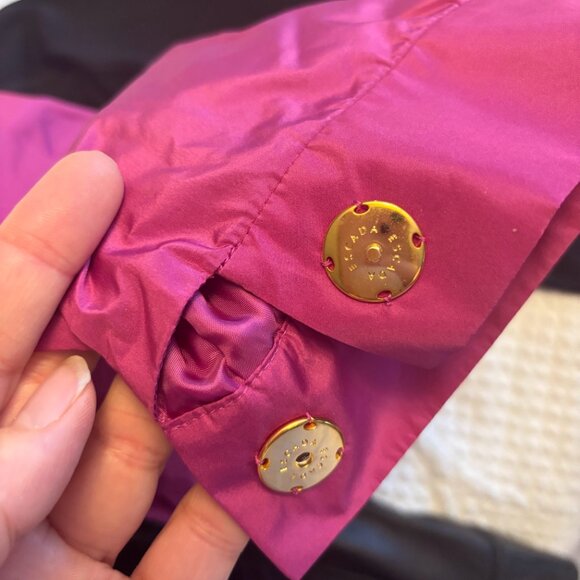 ESCADA Dress, Designer Shift full sleeve silk blend Purple Dress Sheer Black - Picture 4 of 7